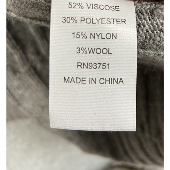 In 2 By In Cashmere Cardigan Sweater Women’s Small Cableknit Long Hooded - Picture 5 of 10